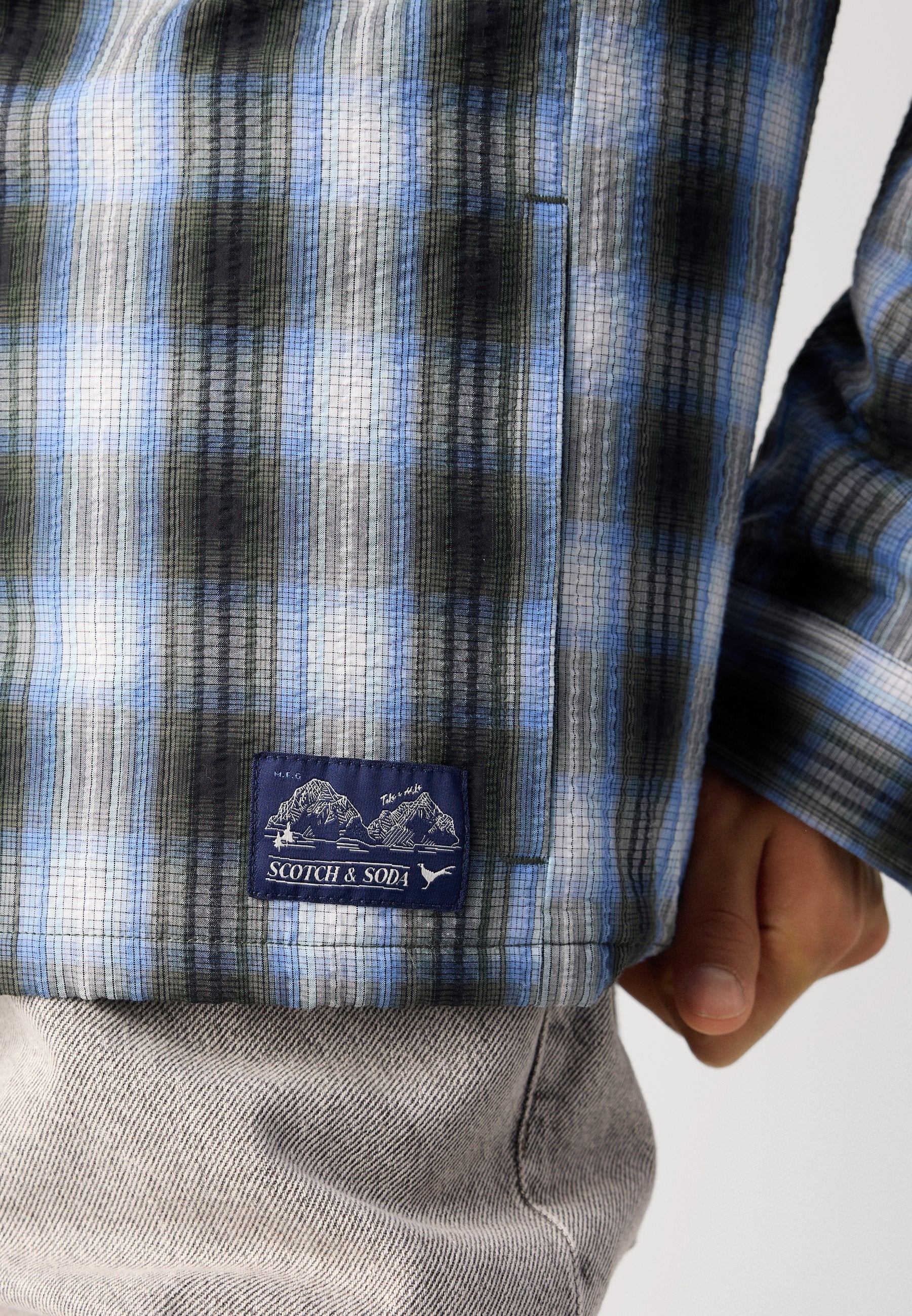 Scotch & Soda CHECK PADDED OVERSHIRT
