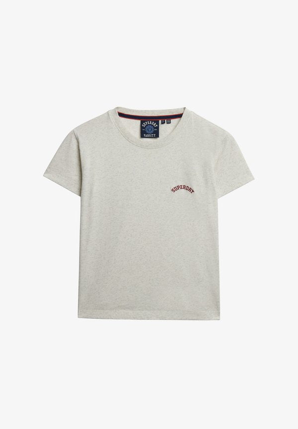 Superdry & Co SUPERDRY ESSENTIAL LOGO 90S T-SHIRT..... - Basic T-shirt - vintage white marl
