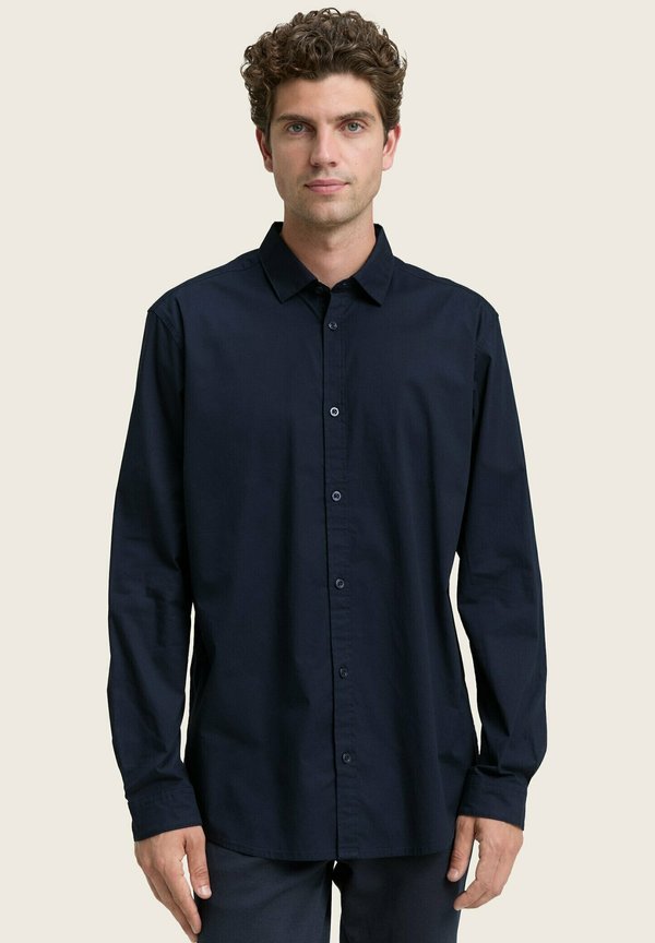 TOM TAILOR REGULAR FIT MIT STRETCH - Shirt - sky captain blue