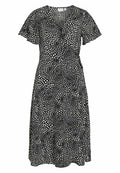 VILA VILOVIE S/S WRAP MIDI DRESS - NOOS
