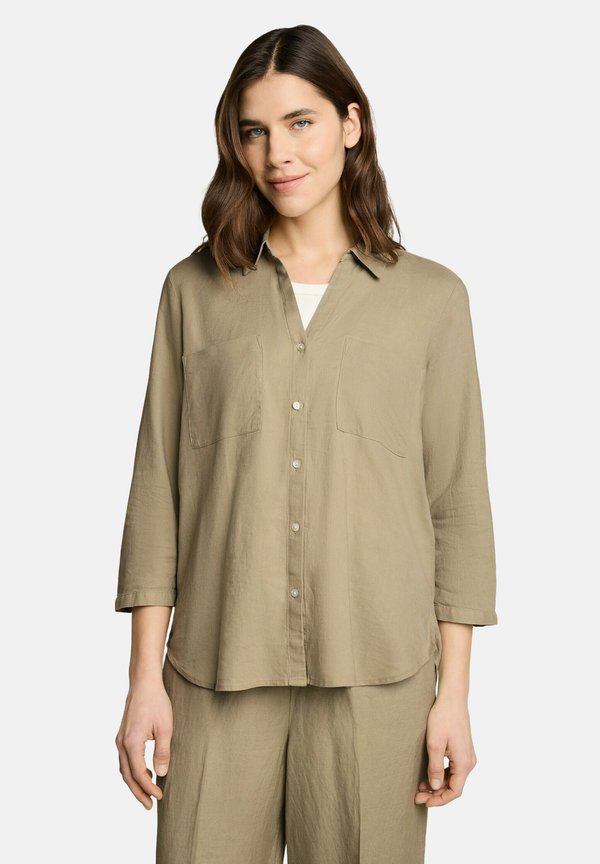 TOM TAILOR Button-down blouse - silver olive