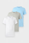 Calvin Klein Underwear 3 PACK - Undershirt - white/gulf blue
