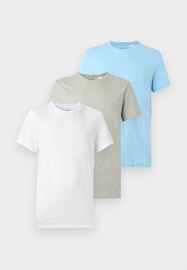 Calvin Klein Underwear 3 PACK - Undershirt - white/gulf blue