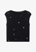 Mango ADULT - Print T-shirt - black