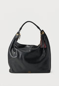 Tommy Hilfiger LEATHER TASSEL HOBO BAG - Tote bag - black