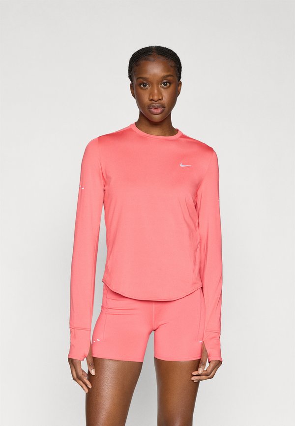 Nike Performance SWIFT - Long sleeved top - sea coral/reflective silver-coloured