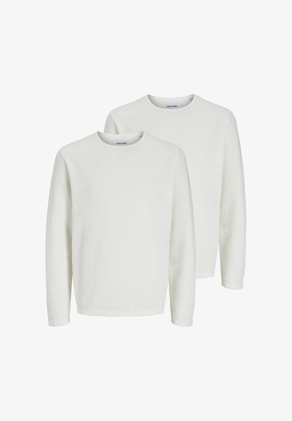 Jack & Jones 2 PACK - Jumper - cloud dancer