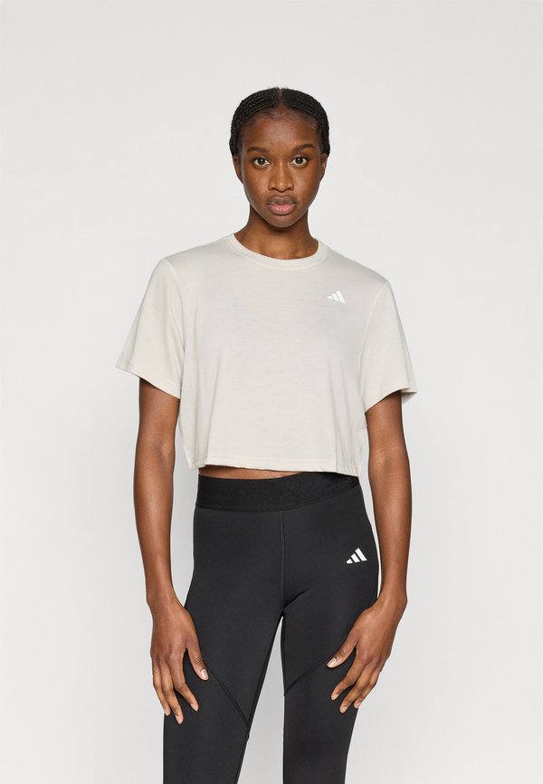 adidas Performance WORKOUT ESSENTIALS BOXY - Sports T-shirt - alumina