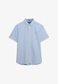 Superdry & Co SUPERDRY PREPPY OXFORD SHORT SLEEVE SHIRT.. - Shirt - sky blue stripe