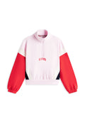 COLOUR-BLOCKED OVERSIZED HALF-ZIP JUMPER Media 1