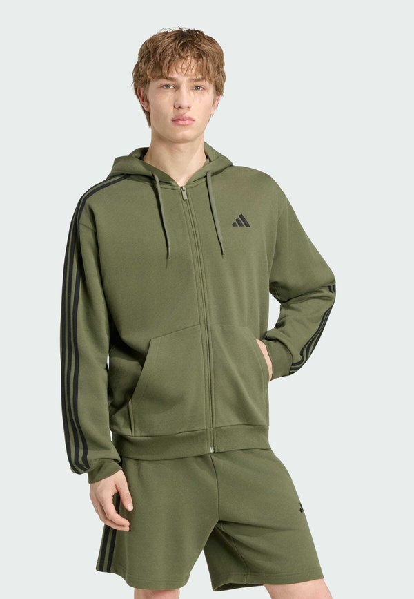 adidas Sportswear Zip-up sweatshirt - olive four/black