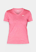 Under Armour TECH TWIST - Sports T-shirt - super pink/white