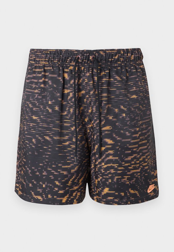 Nike Sportswear CLUB FLOW SCIFI - Tracksuit bottoms - tattoo/black/orange frost