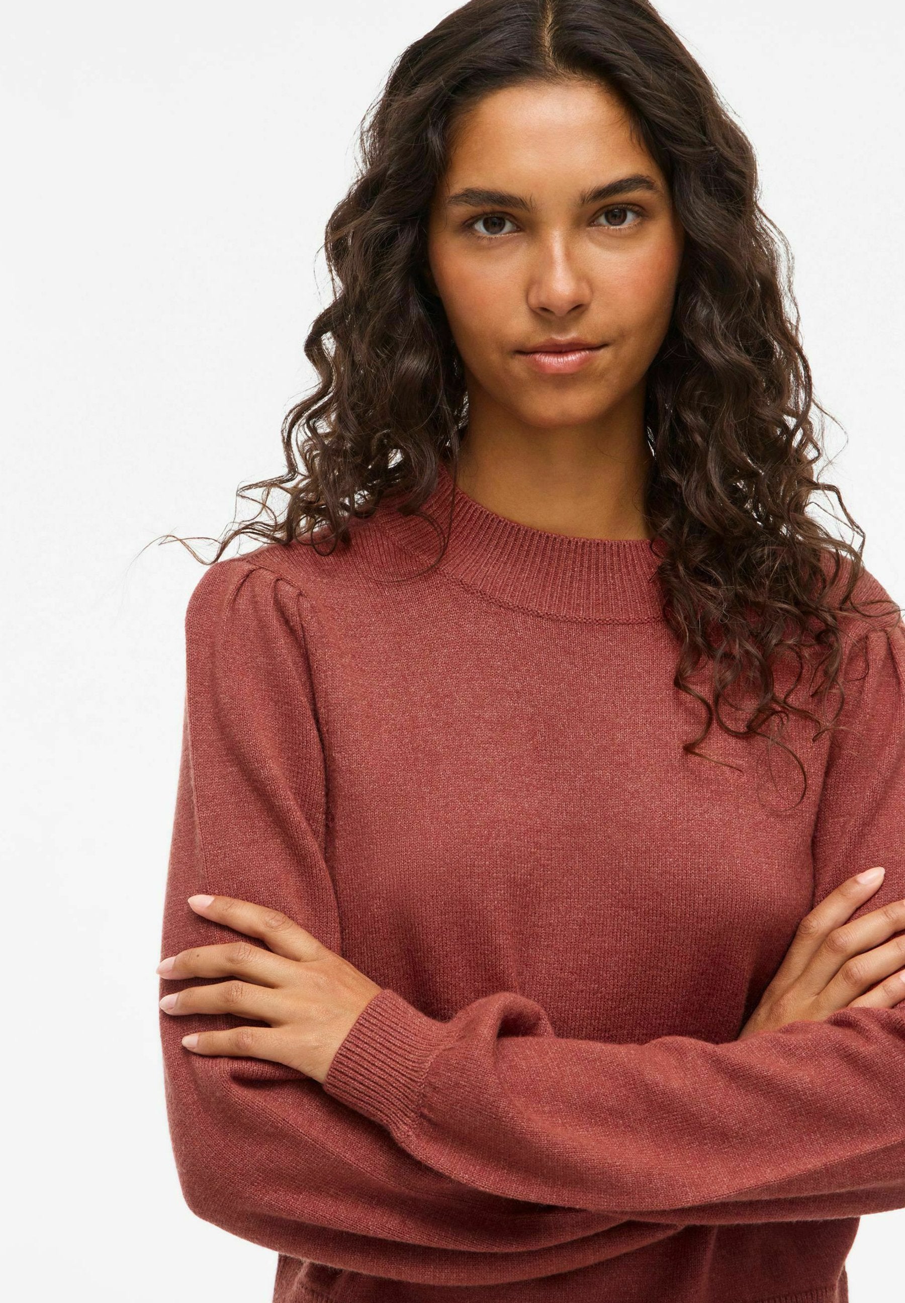 VILA VIRIL TURTLE-NK BALLOON L/S TOP - NOOS
