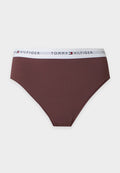 Tommy Hilfiger HIGH WAIST SIGNATURE MICRO - Briefs - chocolate clove