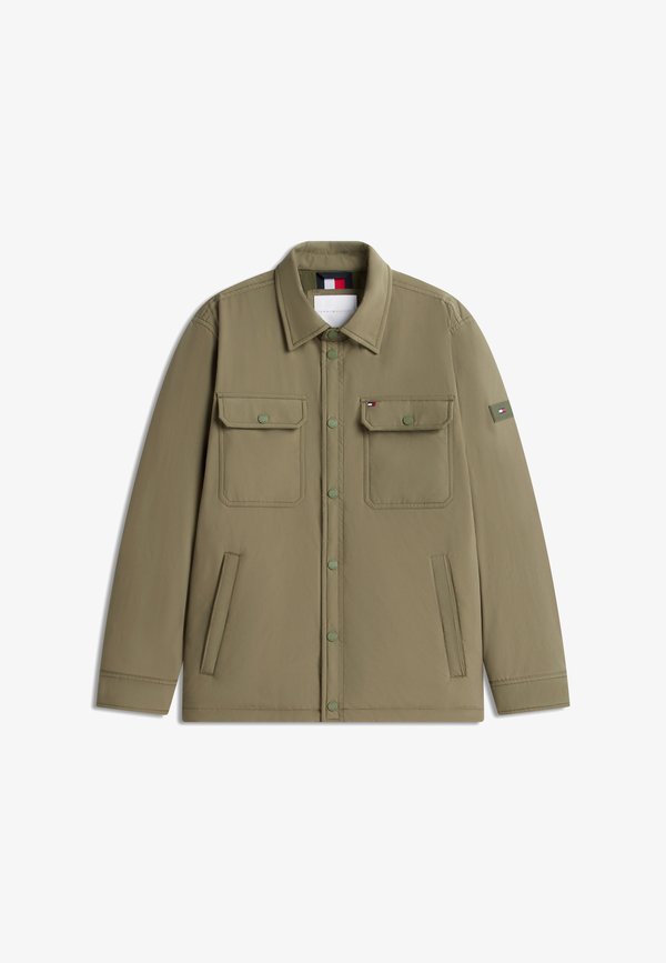 Tommy Hilfiger PACKABLE LW SHIRT JACKET - Summer jacket - ghost fern