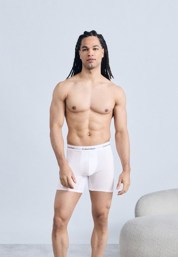 Calvin Klein Underwear 3 PACK - Boxer briefs - white/blue tulip/turbulence