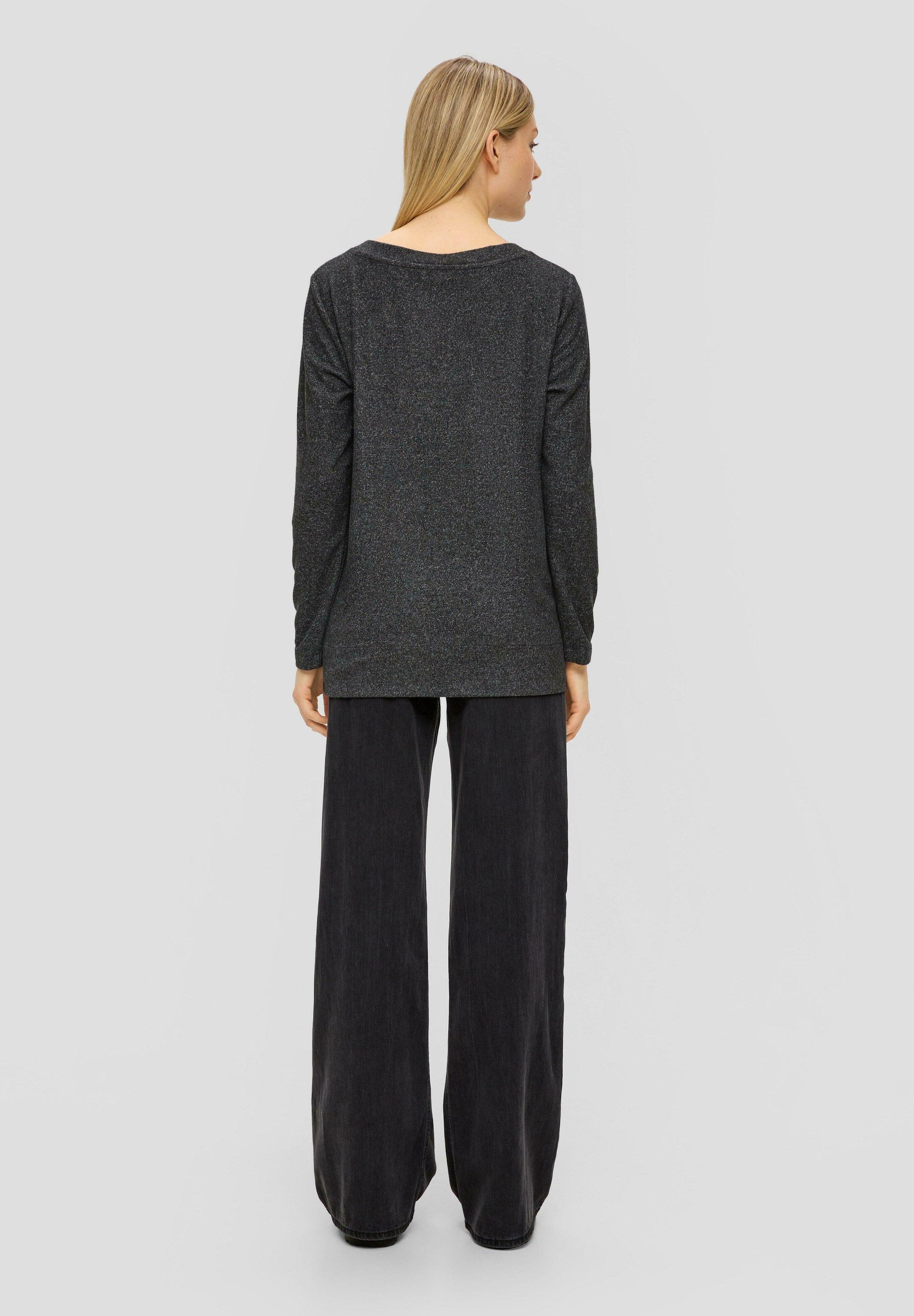 s.Oliver LONGSLEEVE AUS VISKOSEMIX