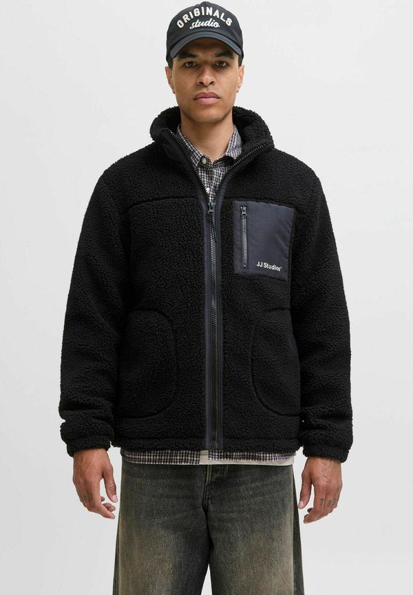 Jack & Jones Teddy Teddy - Fleece jacket - black