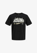 Jack & Jones T-SHIRT PLUS SIZE LOGO T-SHIRT - Print T-shirt - black