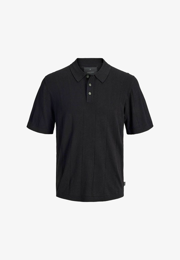 Jack & Jones Knitted Knitted - Polo shirt - black