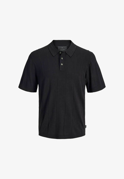 Jack & Jones Knitted Knitted - Polo shirt - black