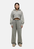 Good For Nothing FOREVER  FOREST FOG CROPPED HOODIE