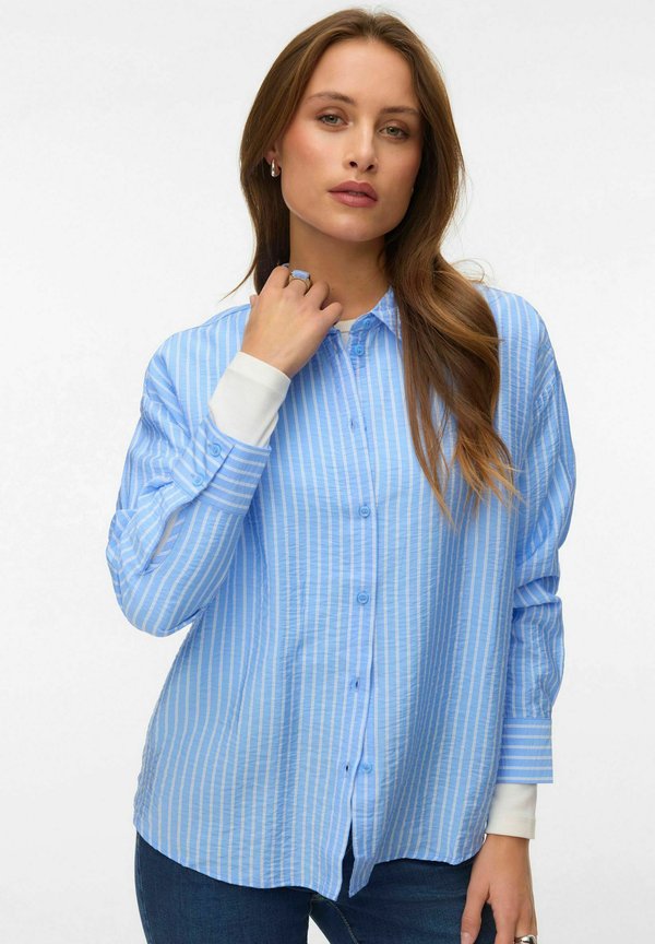 Vero Moda VMKAJA - Button-down blouse - vista blue