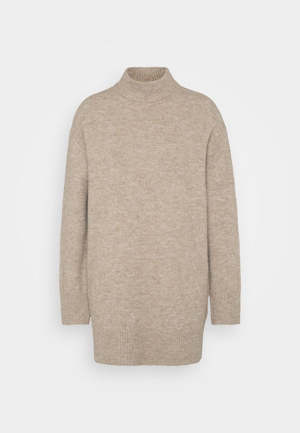 Vero Moda Tall VMIRIS HIGHNECK - Jumper - silver mink melange