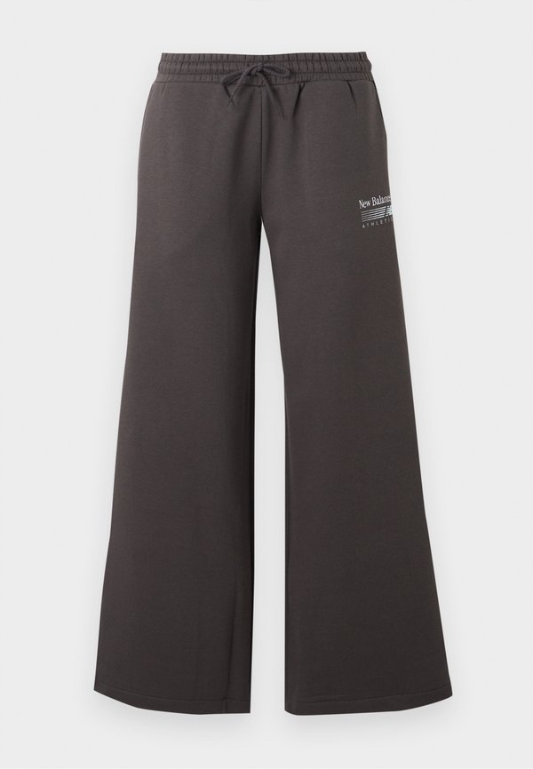 New Balance TRACKSIDE - Tracksuit bottoms - black cement