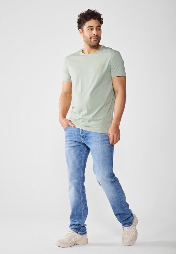 Pier One by Zalando BASIC SLIM EMBROIDERY T SHIRT