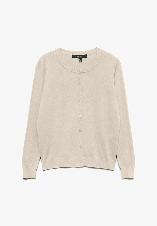 Vero Moda CARDIGAN VMSILJE KNIT CARDIGAN - Cardigan - birch