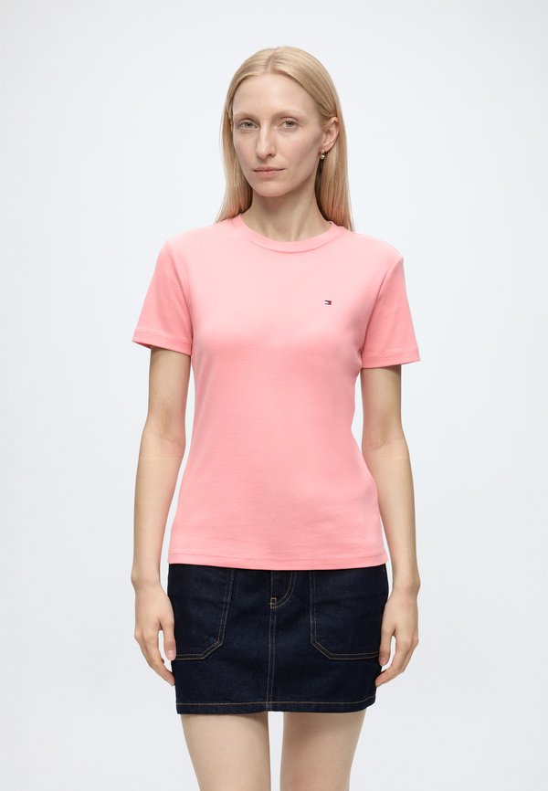 Tommy Hilfiger SLIM FIT - Print T-shirt - carnation pink
