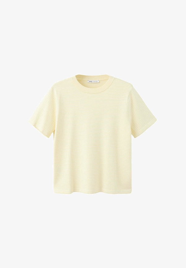 Mango ADULT - Print T-shirt - light yellow