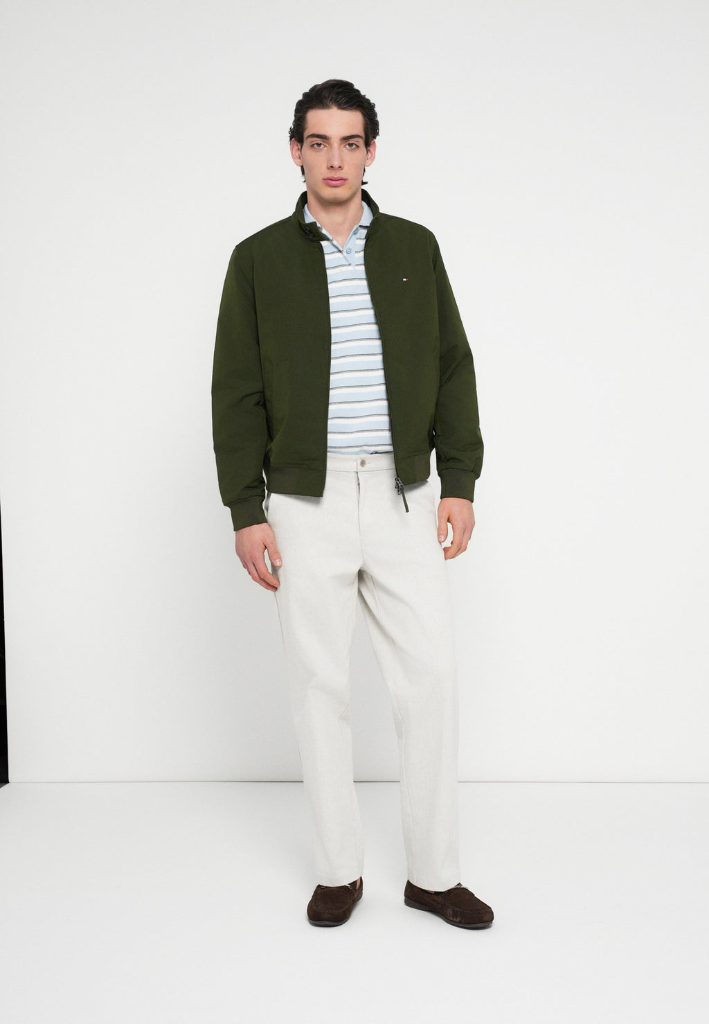 STAND-UP COLLAR RELAXED HARRINGTON JACKET Media 2
