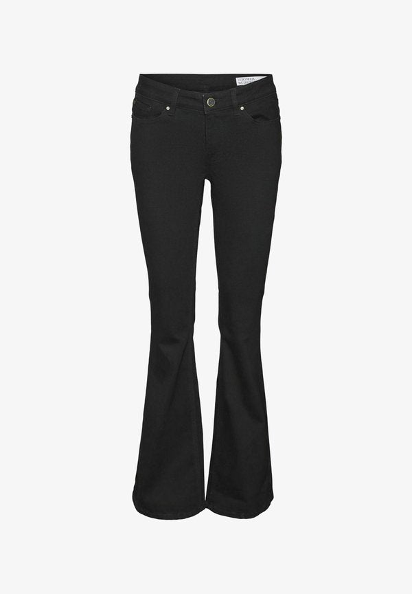 Vero Moda Flared fit VMSIGI Low rise - Flared Jeans - black denim