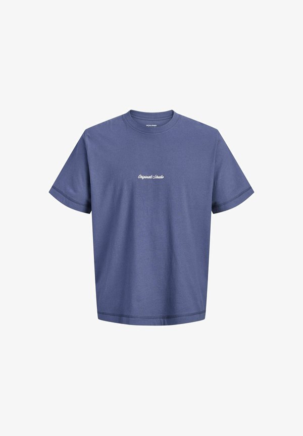 Jack & Jones JORNORREBRO EMB TEE SS CREW NECK PLS - Basic T-shirt - crown blue