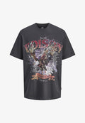 Jack & Jones T- - Print T-shirt - asphalt