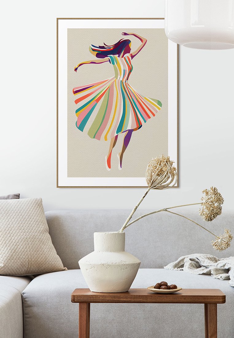 Orange Wallz DANCING WOMAN