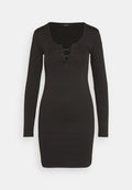 Vero Moda VMRIVA SHORT DRESS - Jersey dress - black
