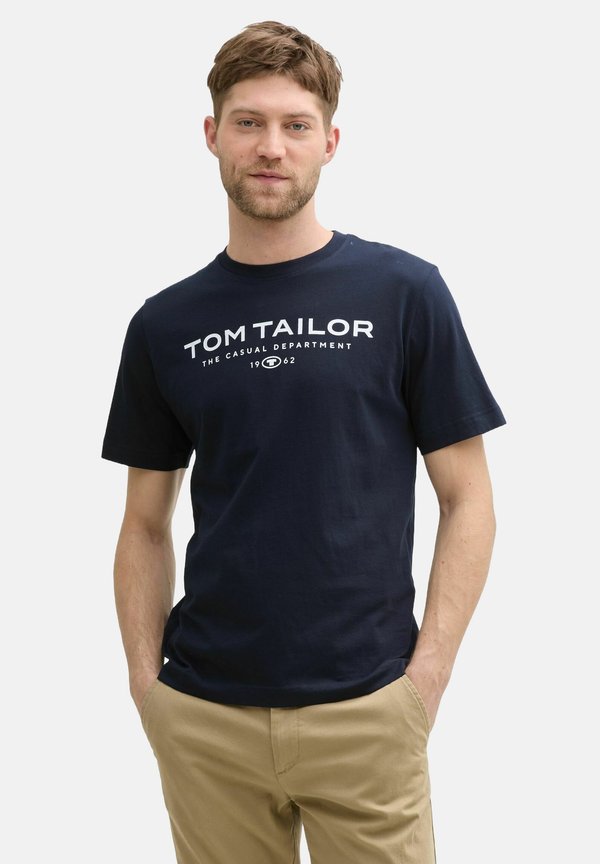 TOM TAILOR 2ER-PACK - Print T-shirt - blau