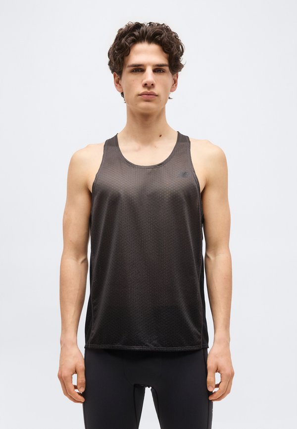 New Balance VIZ-TECH RUN SINGLET - Top - black