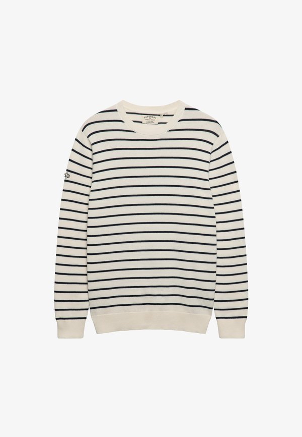 Superdry & Co THE MERCHANT STORE - BRETON - Jumper - cream breton stripe