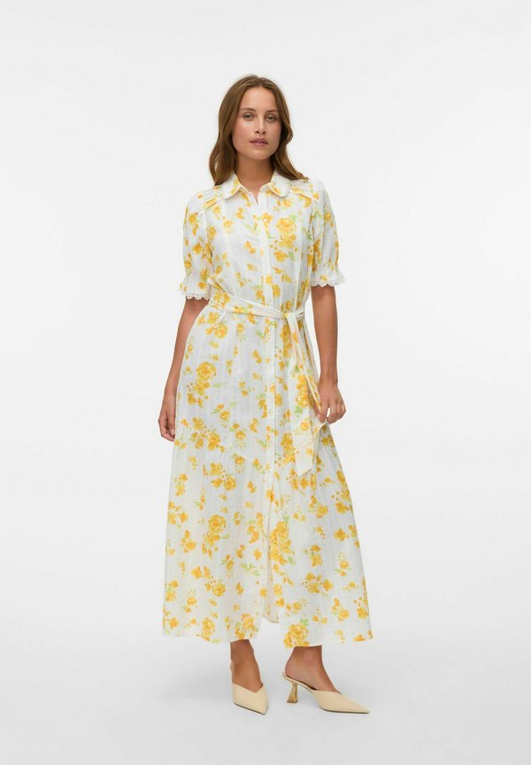 Vero Moda VMGRY Long - Maxi dress - snow white
