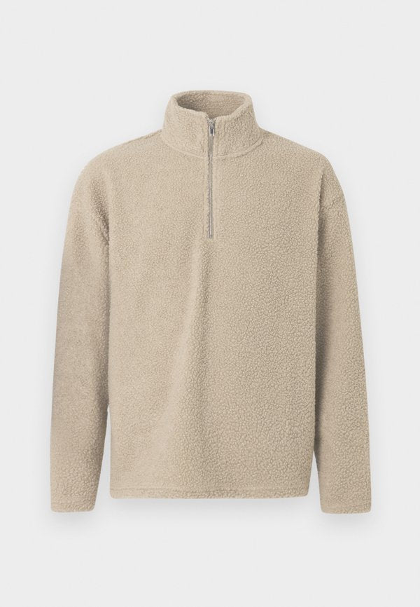YOURTURN by Zalando UNISEX SHERPA RELAXED FIT QUARTER-ZIP SWEATSHIRT