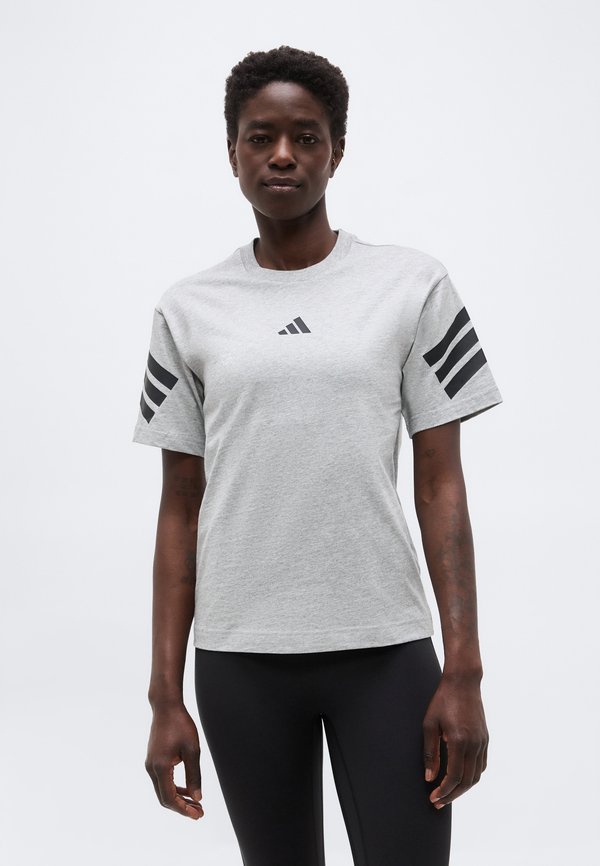 adidas Sportswear FUTURE ICONS THREE STRIPES - Sports T-shirt - medium grey heather