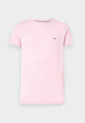 Tommy Hilfiger STRETCH SLIM FIT TEE - Basic T-shirt - pink shade