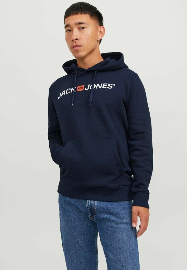 Jack & Jones MIT ECORP - Hoodie - navy logo