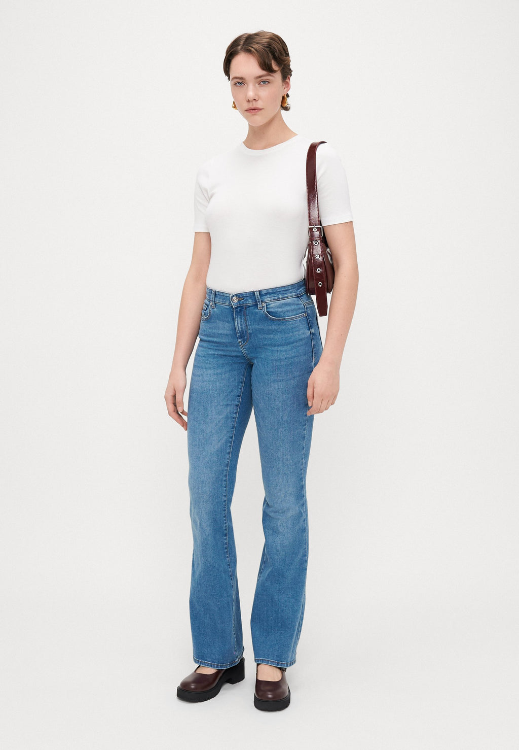 Flared fit ONLLUSH Mid waist Retro Media 2