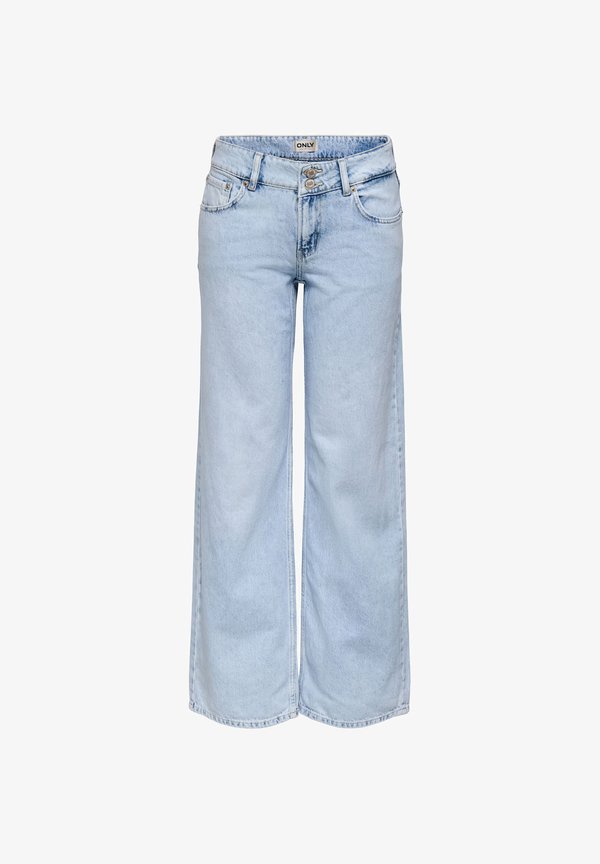 ONLY Wide-fit ONLEZRA Low waist Wide Leg Fit - Wide Leg - light blue denim